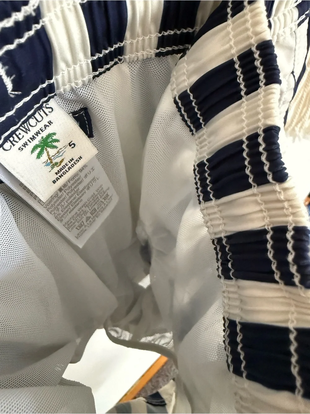 Crewcuts by J. Crew - size 5 - striped swimsuit